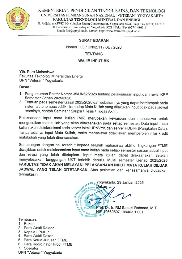 Program Studi Teknik Lingkungan